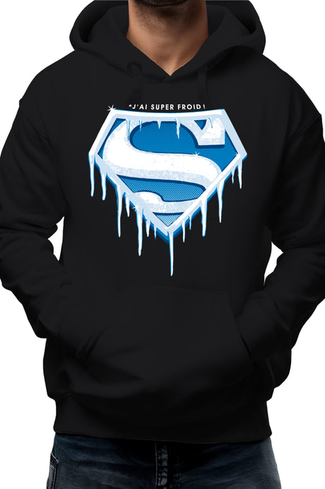 Sweat Adulte Super Froid parodie SUPERMAN