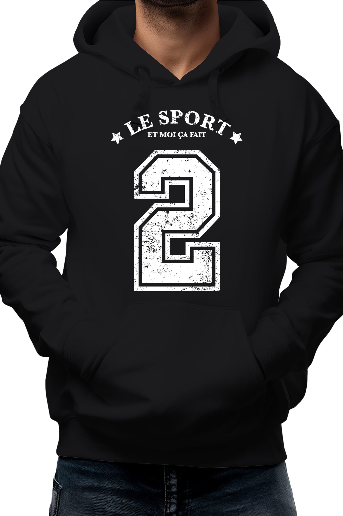 Sweat Adulte Le sport et moi ça fait 2