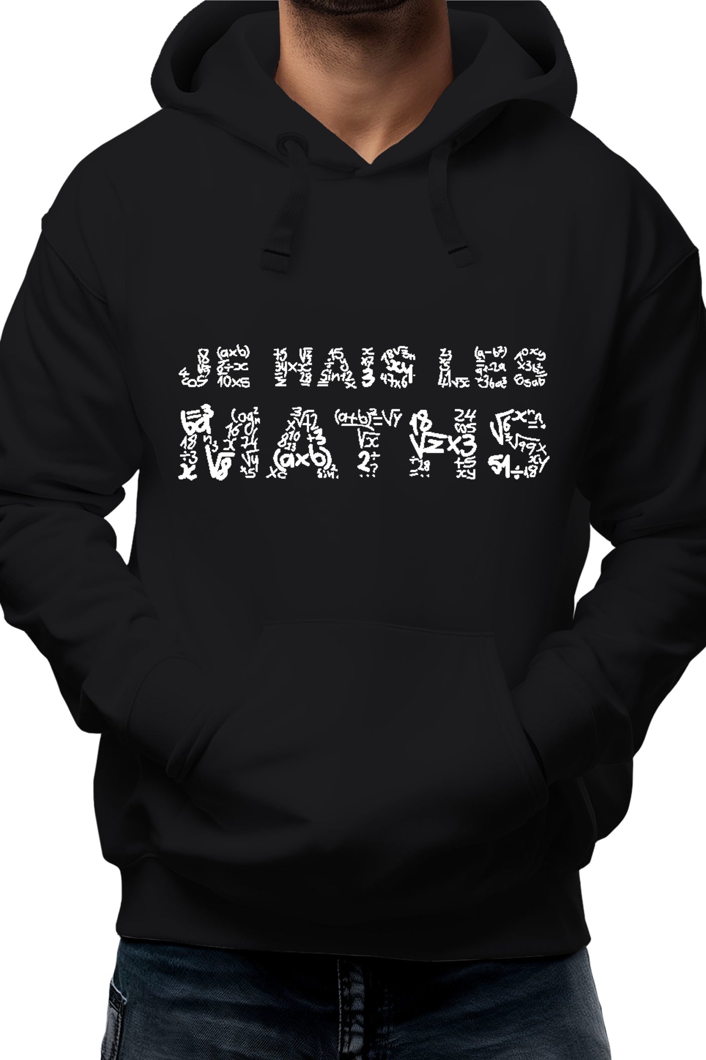 Sweat Adulte Je Hais Les Maths