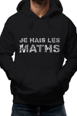 Sweat Adulte Je Hais Les Maths