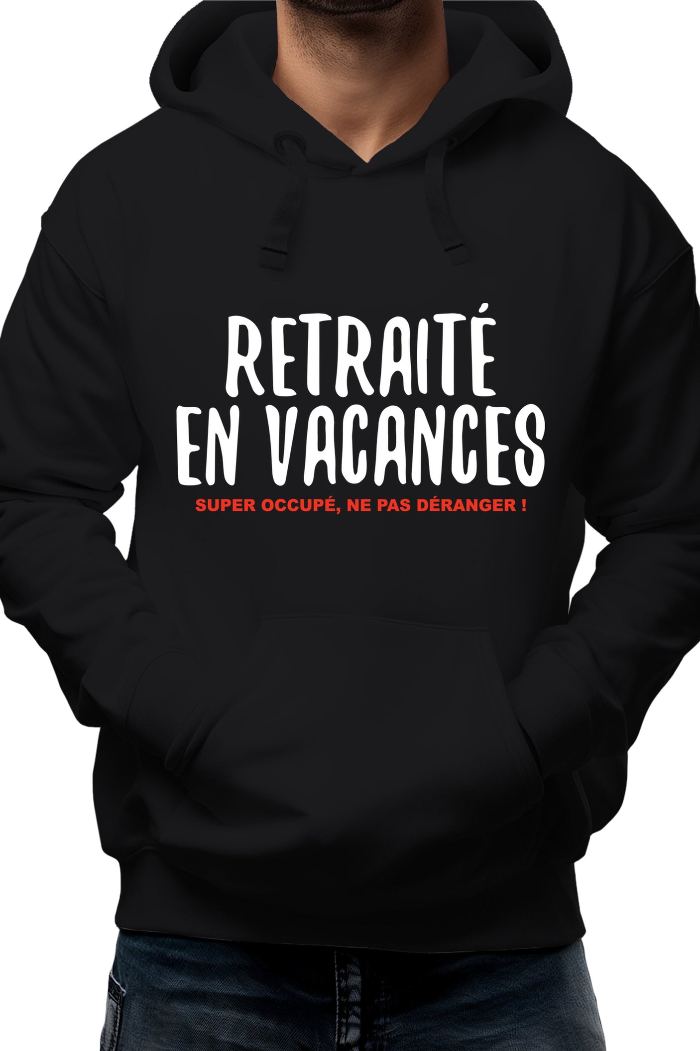 Sweat Adulte Retraité en vacances ,super occupé