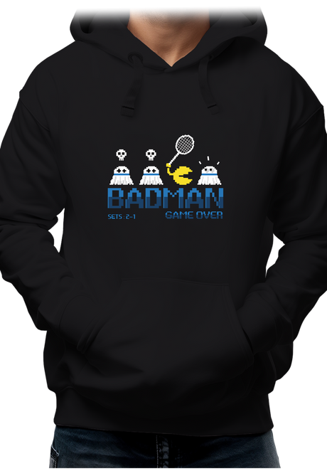 Sweat Adulte BadMan, le jeu video de badminton