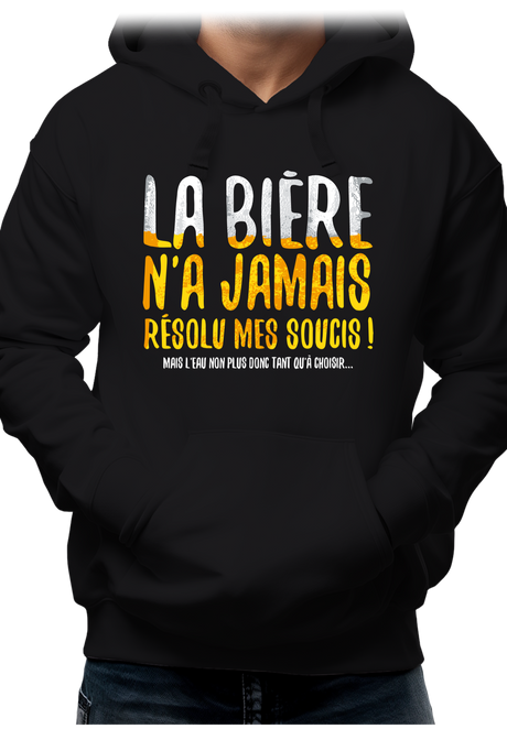 Sweat Adulte Alcool, la bière n'a jamais résolu mes soucis...