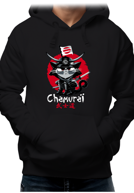 Sweat Adulte Chat en samouraï