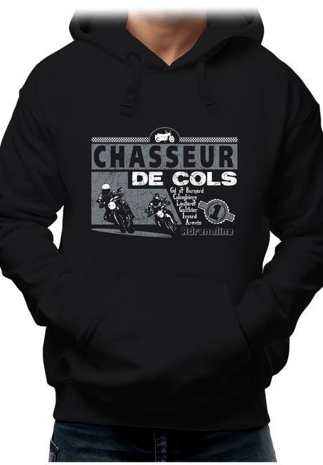 Sweat Adulte Chasseurs de cols adrenaline moto