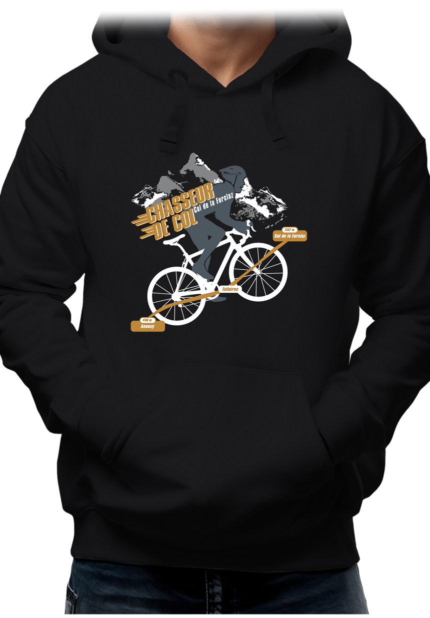 Sweat Adulte Vélo chasseur de col Forclaz