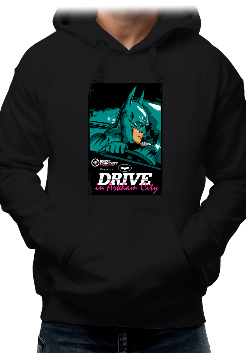 Sweat Adulte Super héros Drive in Arkham City
