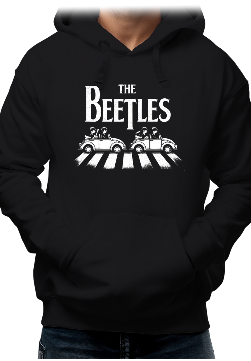Sweat Adulte The beetles, voiture coccinelle qui traverse