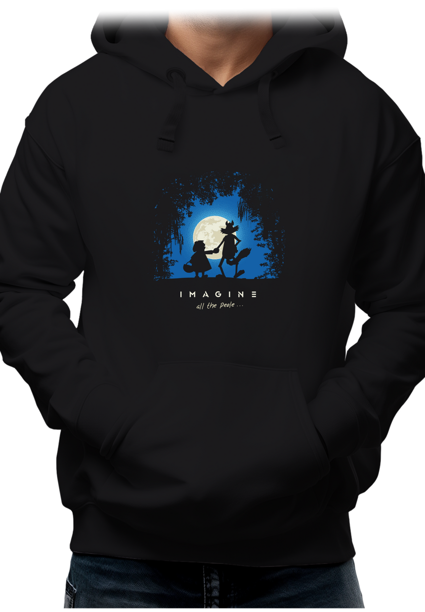 Sweat Adulte Conte loup et chaperon rouge