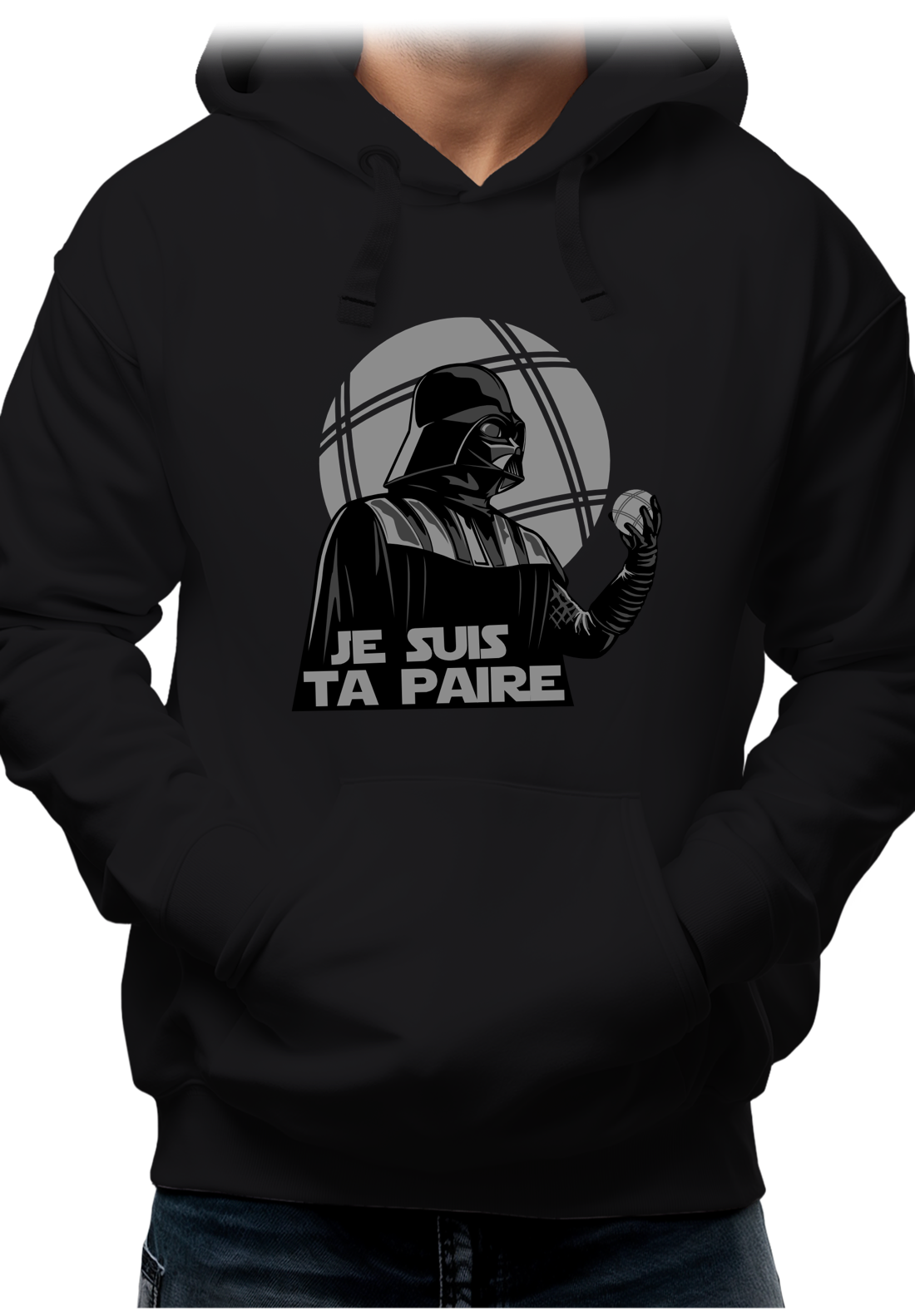 Sweat Adulte Coté obscure du joueur de boules de pétanque