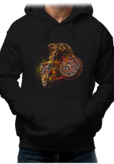 Sweat Adulte Dessin moto abstrait