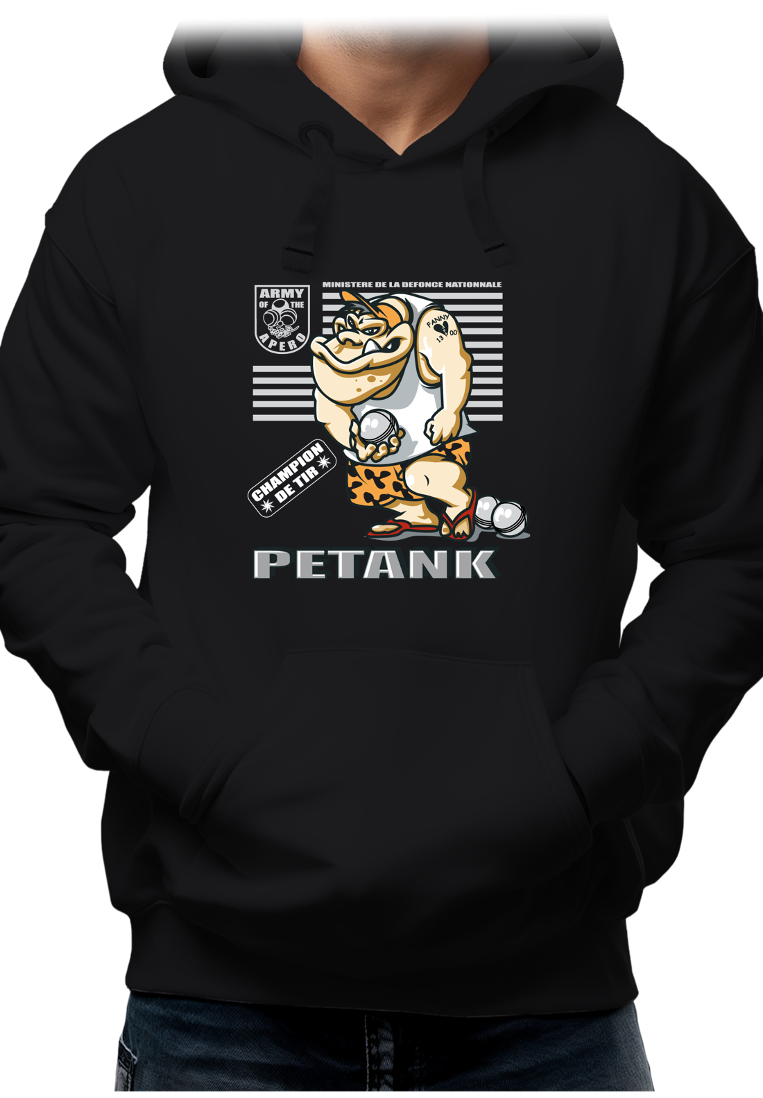 Sweat Adulte Petank pour les costauds