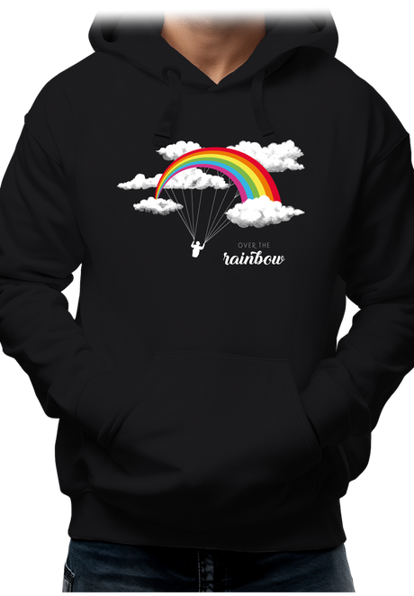 Sweat Adulte Parapente arc en ciel