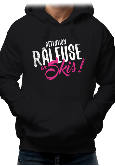 Sweat Adulte Attention râleuse en ski