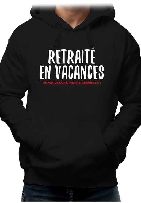 Sweat Adulte Retraité en vacances