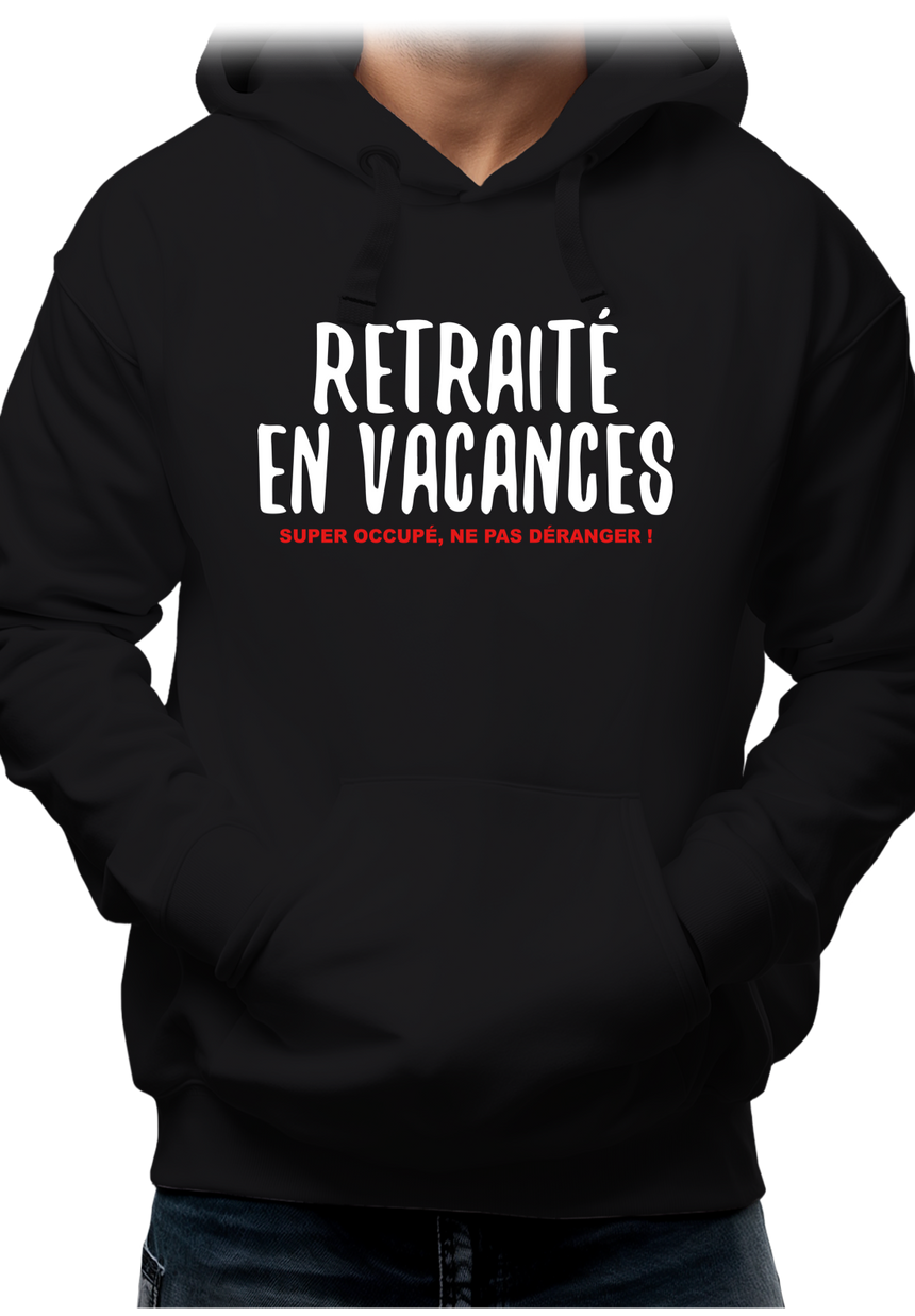 Sweat Adulte Retraité en vacances