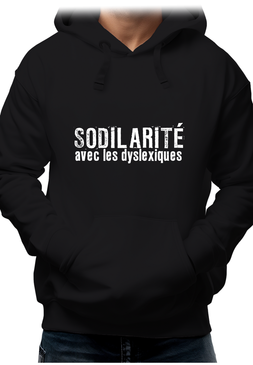 Sweat Adulte Sodilarité avec les dyslexiques