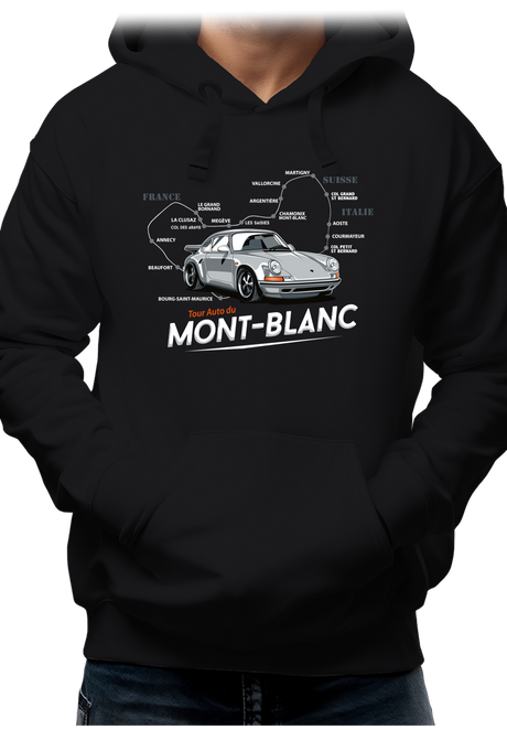 Sweat Adulte Le Tour du Mont blanc en Voiture Turbo