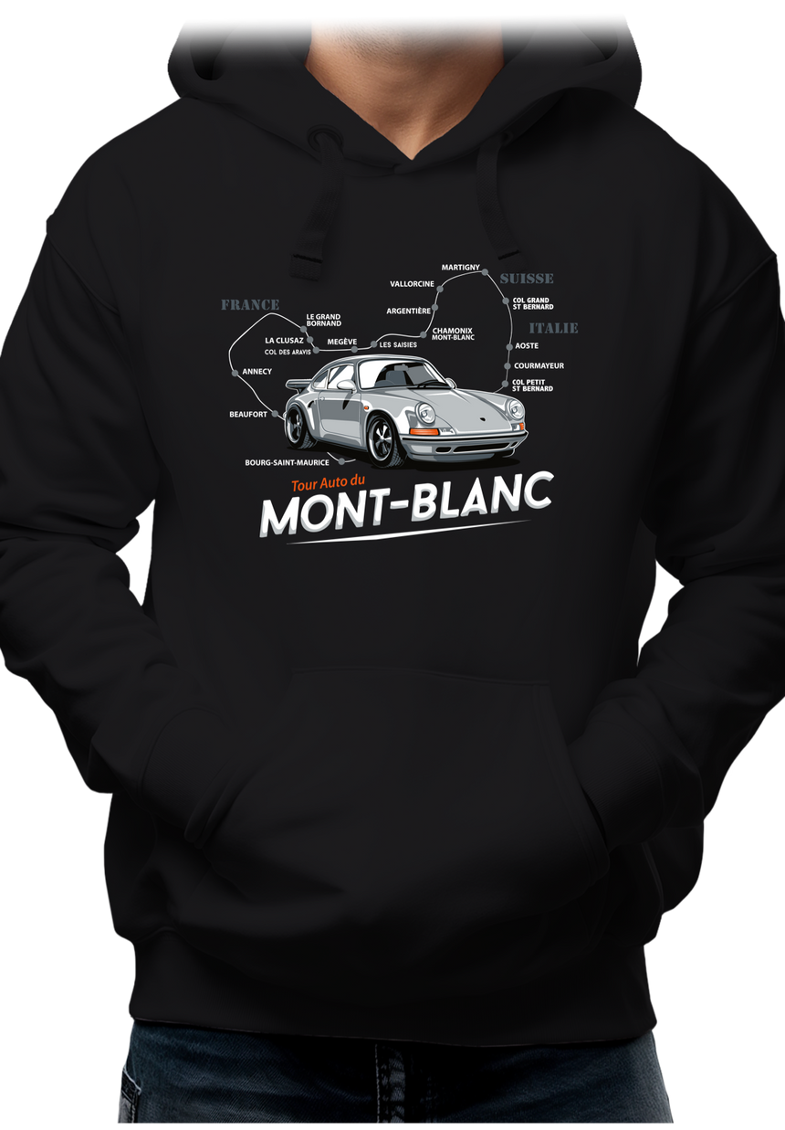 Sweat Adulte Le Tour du Mont blanc en Voiture Turbo