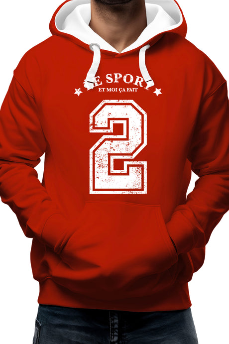 Sweat Adulte Le sport et moi ça fait 2