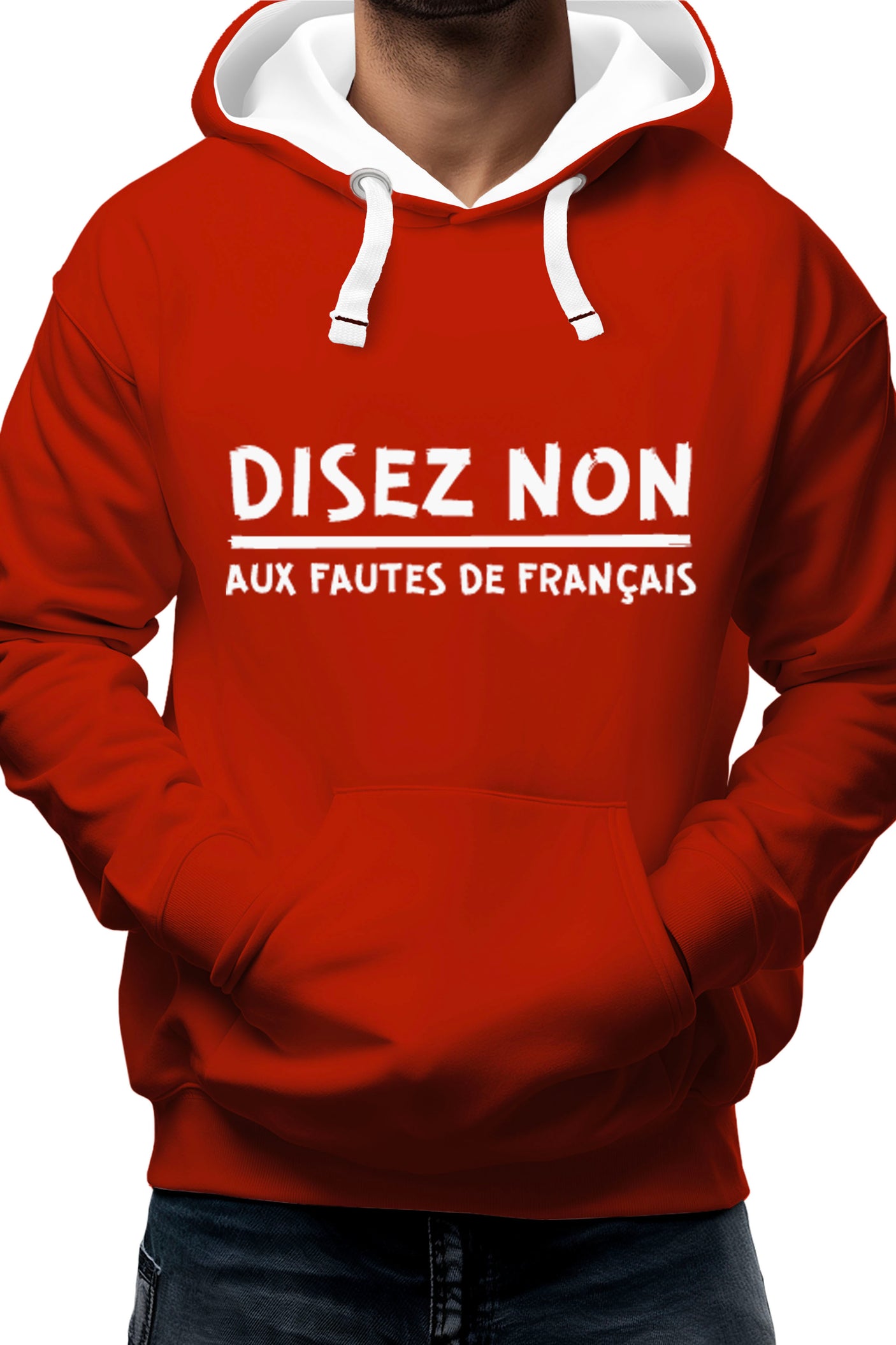 Sweat Adulte Disez non aux fautes de francais