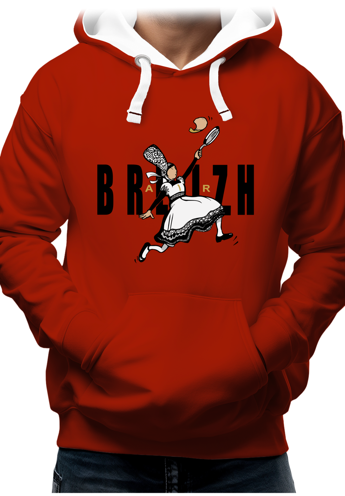 Sweat Adulte Crêpes bretonnes sportives