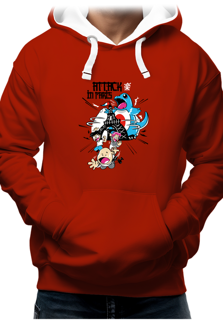 Sweat Adulte Attack In Paris Carapuce