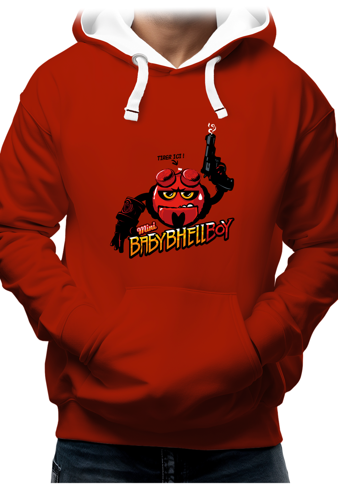 Sweat Adulte Baby Hell boy fromage à deguster