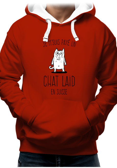 Sweat Adulte Un chat laid en suisse