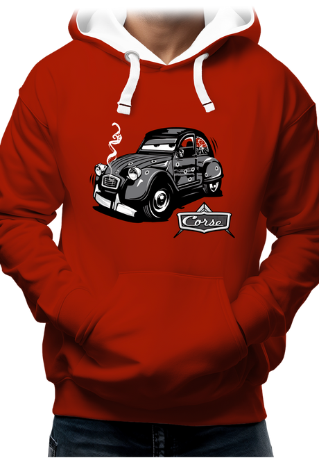 Sweat Adulte Deuch dessin animé made in Corse