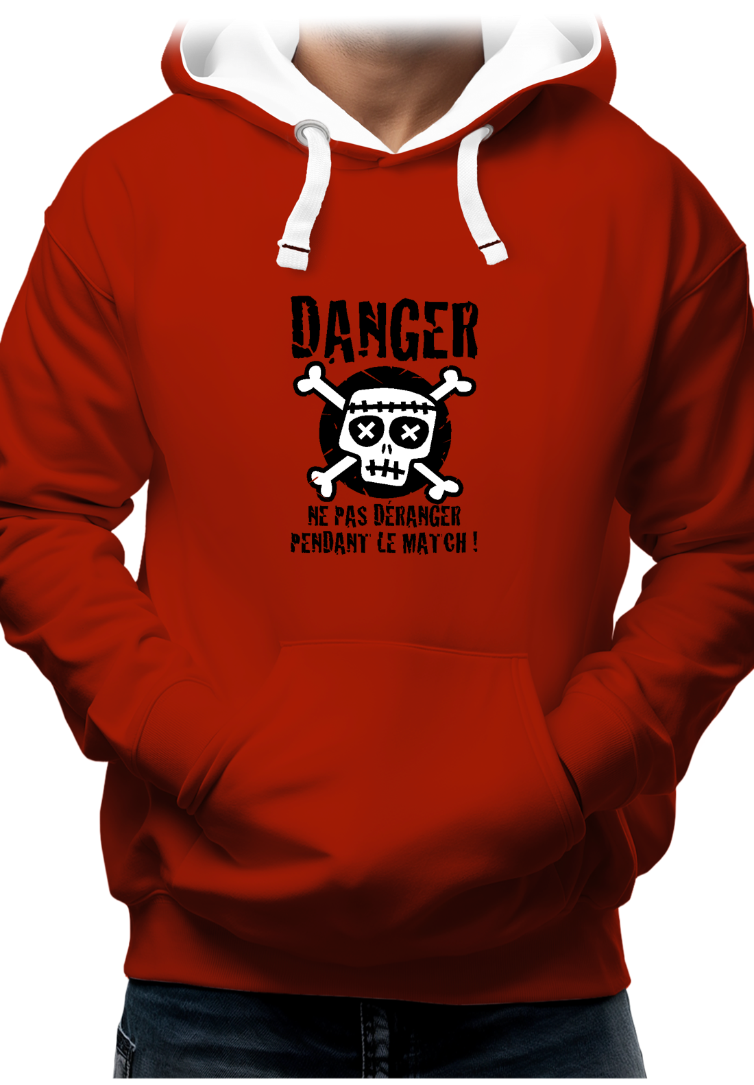 Sweat Adulte Danger Match ne pas déranger