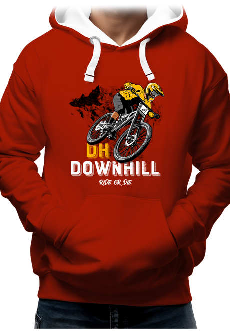 Sweat Adulte Vélo DH Downhill, Ride or die