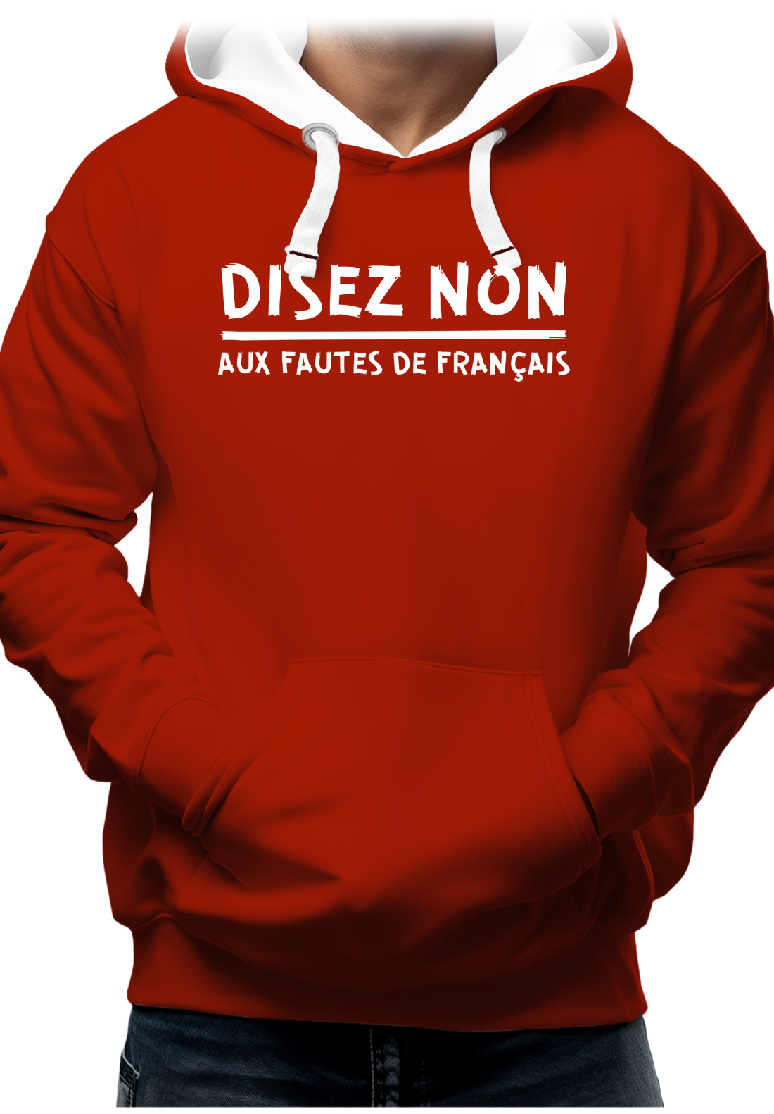 Sweat Adulte Disez non aux fautes de français
