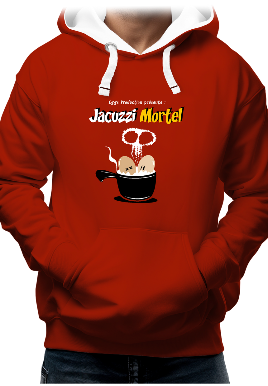 Sweat Adulte Des Oeufs dans un jacuzzi