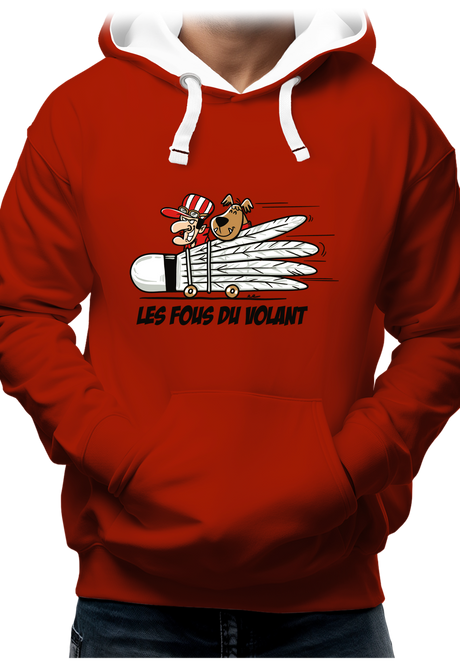 Sweat Adulte Les fous du Volant de badminton
