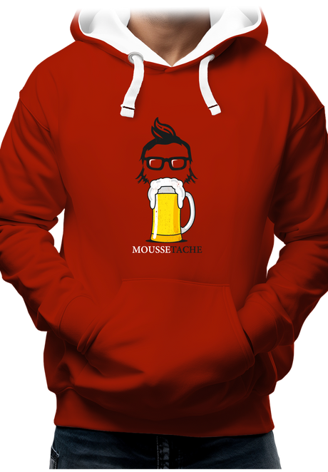 Sweat Adulte La mousse tâche avec la bière
