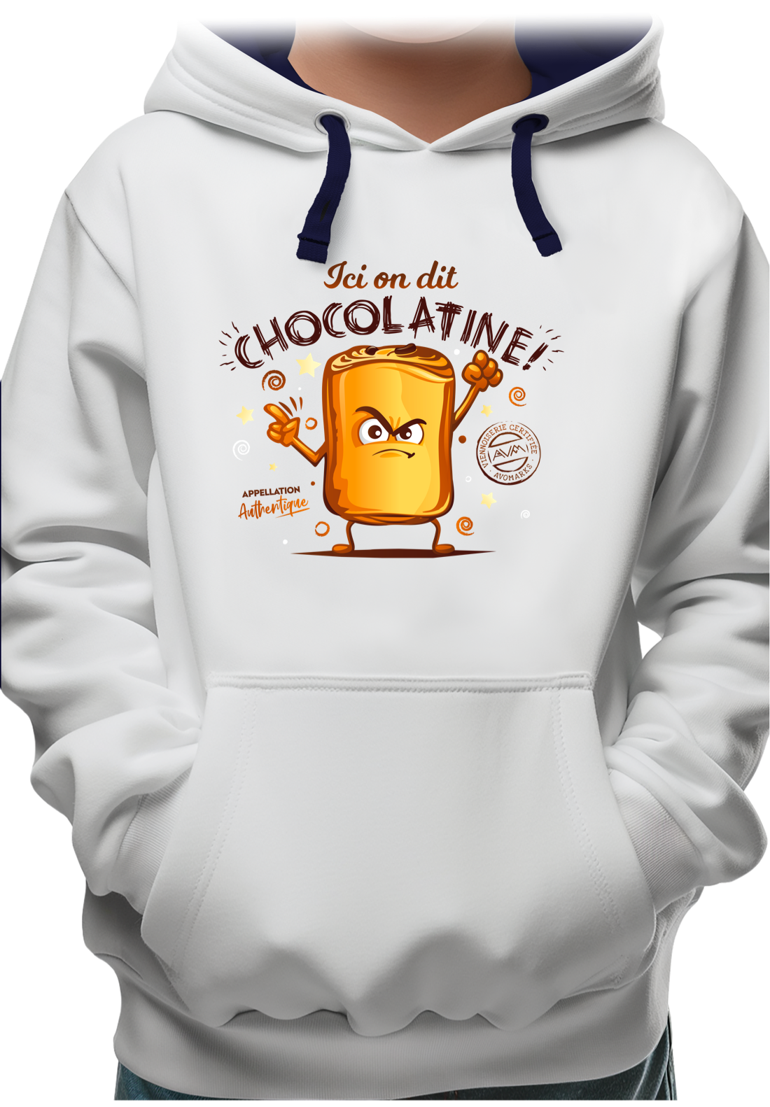 Sweat Enfant Ici on dit chocolatine !