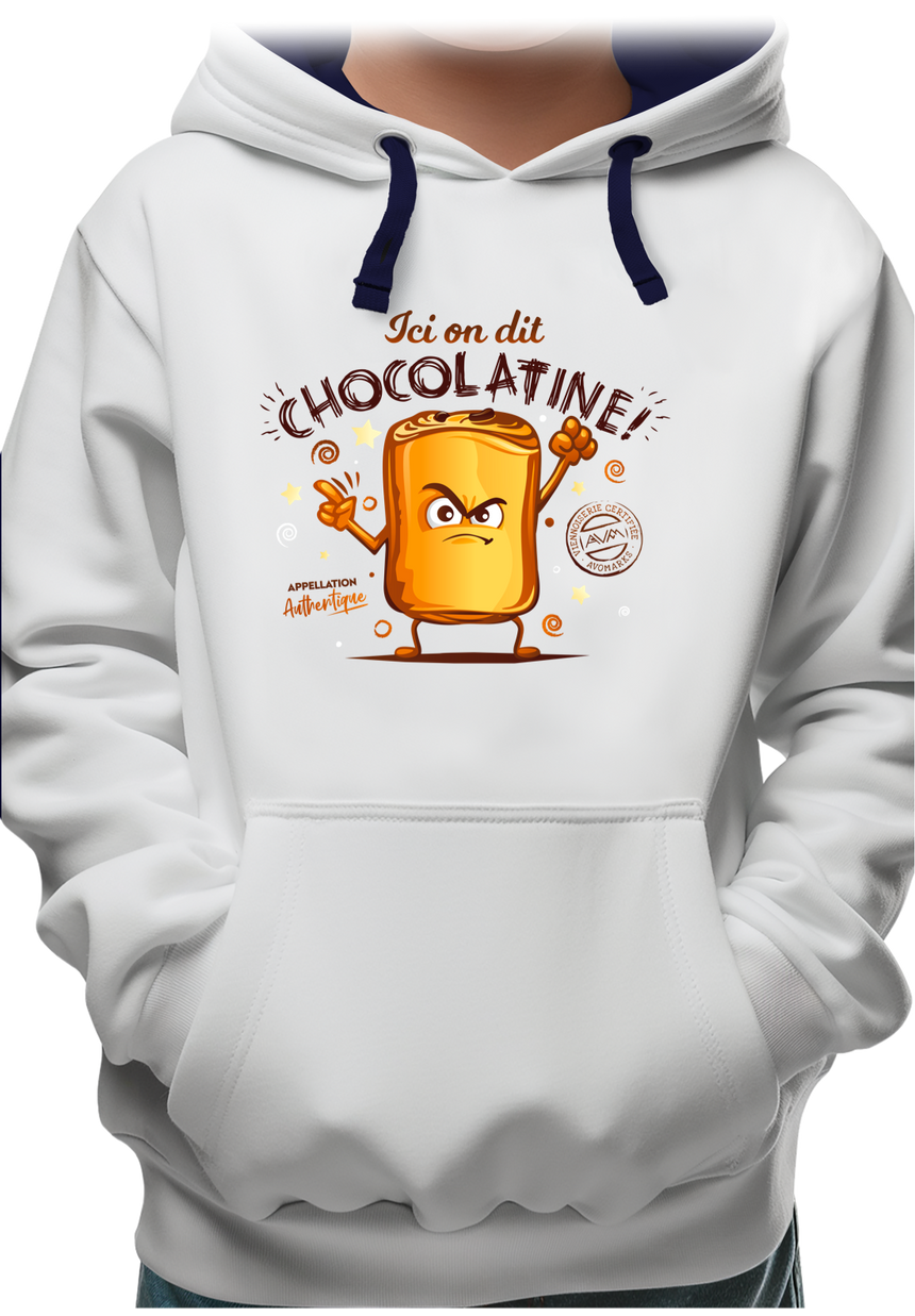 Sweat Enfant Ici on dit chocolatine !