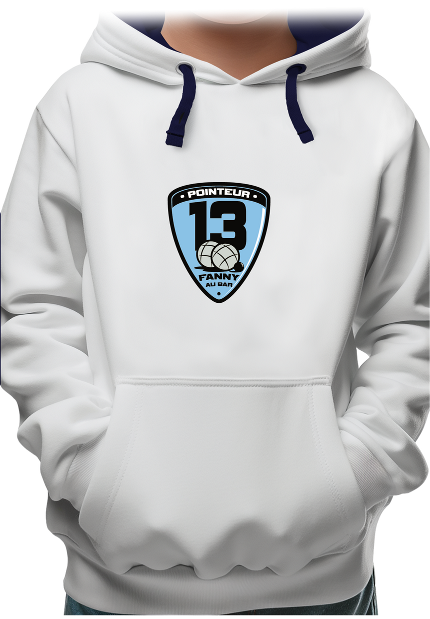 Sweat Enfant Fanny au bar, Pointeur Pétanque