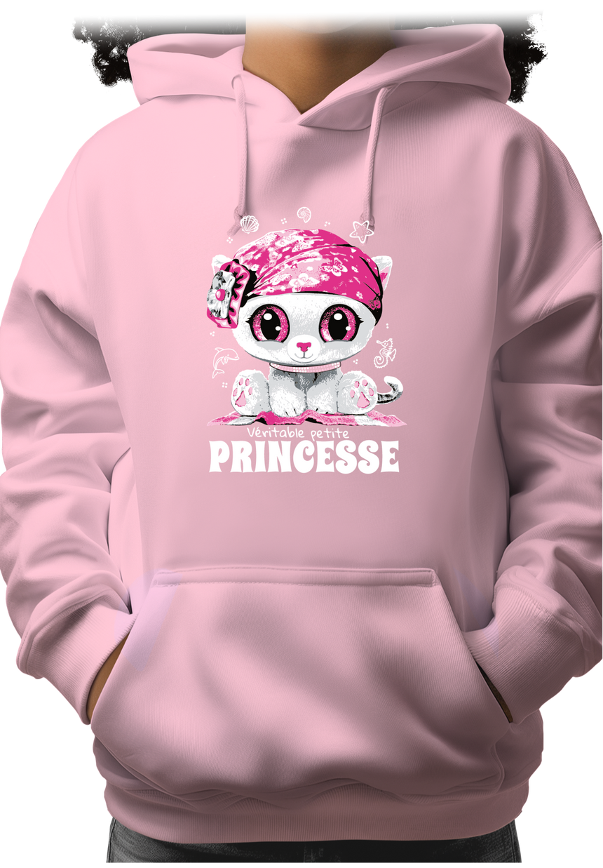 Sweat Enfant Véritable petite princesse avec strass