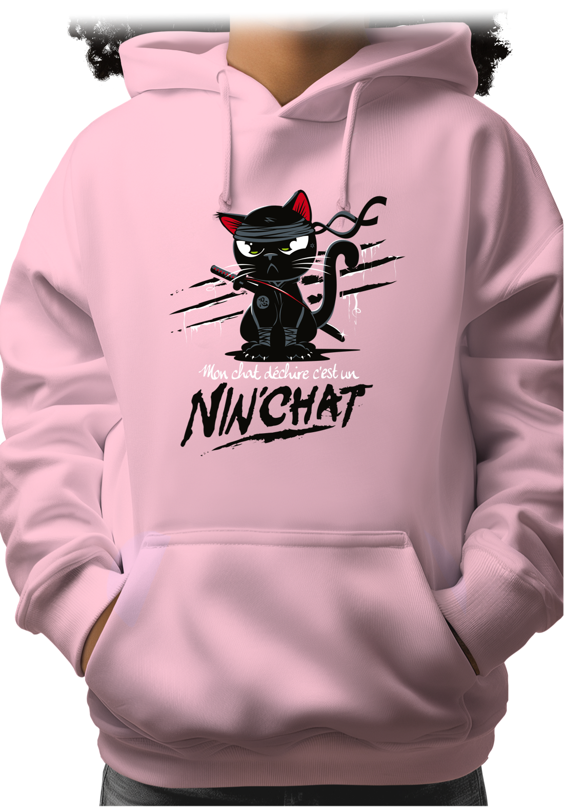 Sweat Enfant Mon chat déchire tout c'est un ninja