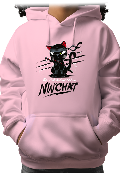 Sweat Enfant Mon chat déchire tout c'est un ninja