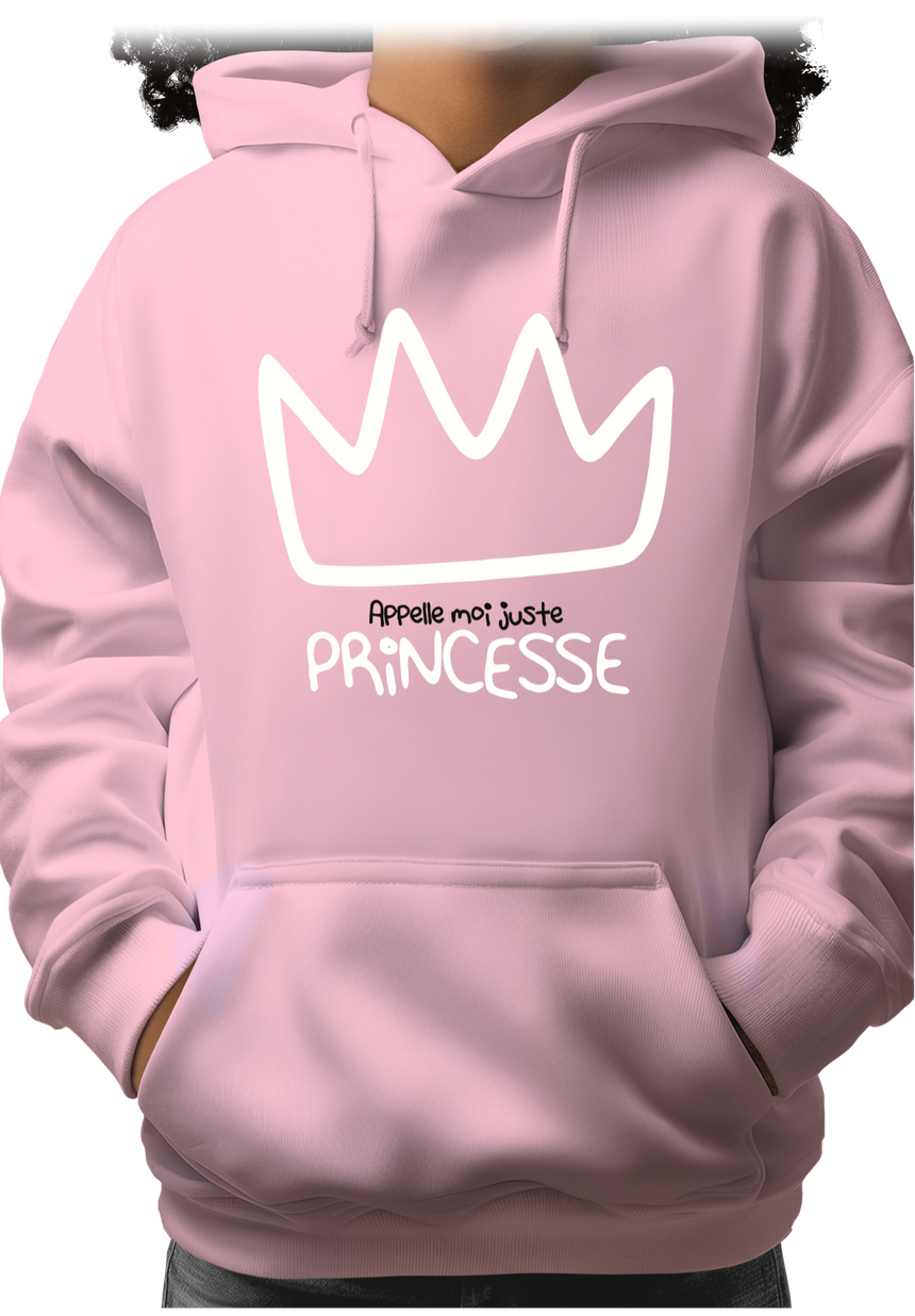 Sweat Enfant Appelle moi juste Princesse