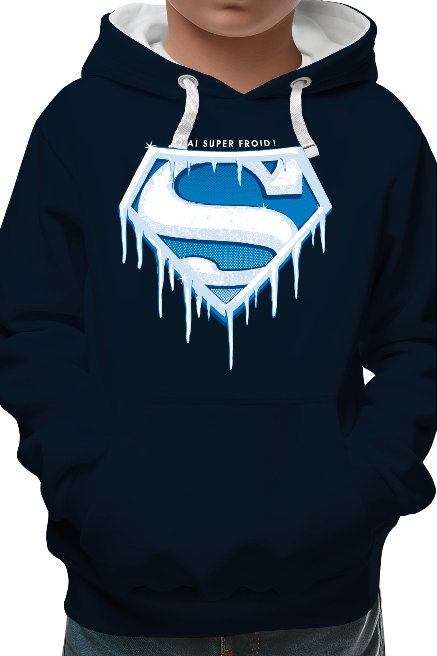 Sweat Enfant Super Froid parodie SUPERMAN