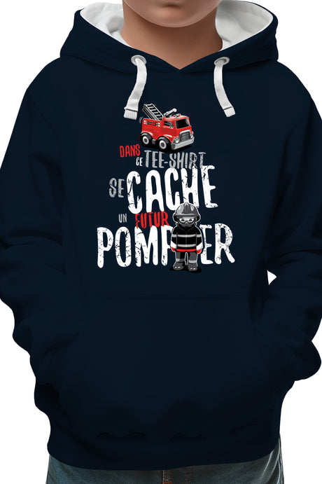 Sweat Enfant Dans ce tee se cache un futur pompier