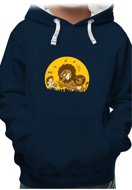 Sweat Enfant Lion et bébé dans la savane