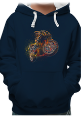 Sweat Enfant Dessin moto abstrait