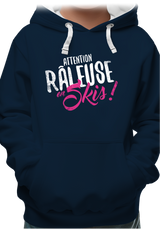 Sweat Enfant Attention râleuse en ski