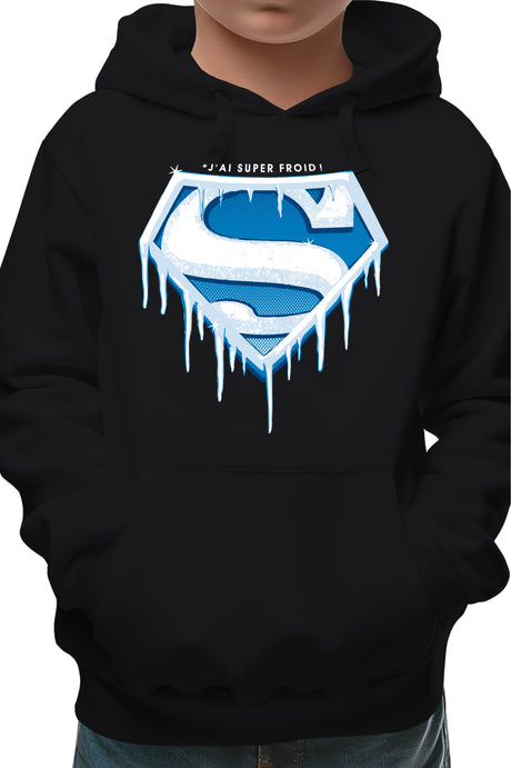 Sweat Enfant Super Froid parodie SUPERMAN