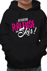 Sweat Enfant Attention râleuse en ski